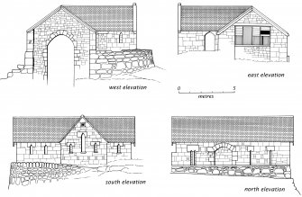 Elevations of the Achranich boathouse (surveyed 2000).