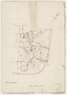 Draft plan of Broch of Lingro outbuildings.
