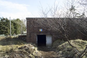 Exterior. General view of entrance to Gun Operations room, taken from the north west.