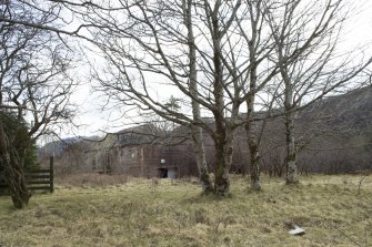 Exterior. General view looking across site of former military camp to Gun Operations Room, taken from the north west.