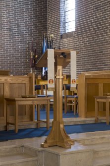 Interior. View of lectern