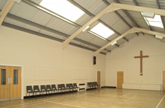 Interior. Lesser hall, view from north east