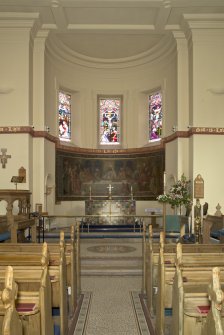 View of chancel from south.