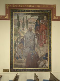 View of mural in east transept