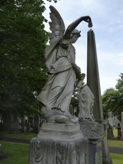 Image showing a statue of an angel, Rosebank Cemetery, Edinburgh.