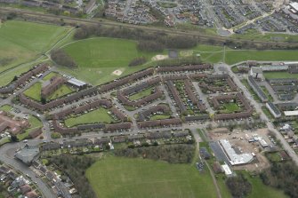 Oblique aerial view of Bingham Estate, looking to the SE.