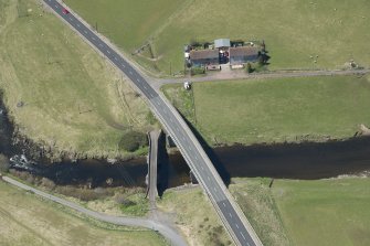 Oblique aerial view of Clyde's Bridge, looking to the WSW.