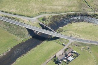 Oblique aerial view of Clyde's Bridge, looking to the SE.