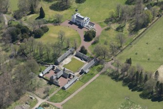 Oblique aerial view of Hardington House, looking to the ESE.