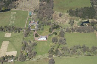 Oblique aerial view of Hardington House, looking to the NNW.