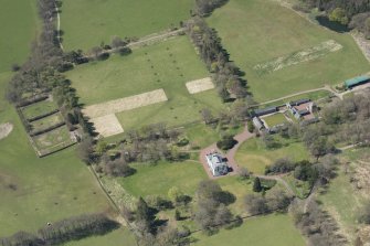 Oblique aerial view of Hardington House, looking to the WSW.