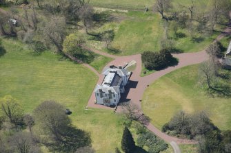 Oblique aerial view of Hardington House, looking to the SW.