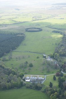 General oblique aerial view of Dumfries House Estate looking from Dumfries House to Stair Mount, looking to the SSE.
