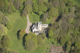 Oblique aerial view of Foveran House, looking to the NNW.