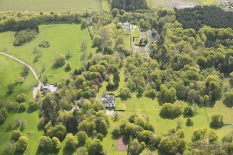General oblique aerial view of Auchmacoy Country House, looking to the E.