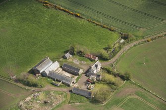 Oblique aerial view of Nether Ardgrain farmhouse, looking to the NNE.