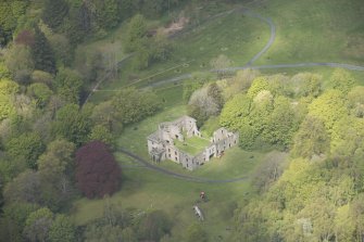 Oblique aerial view of Aden House, looking to the NNW.