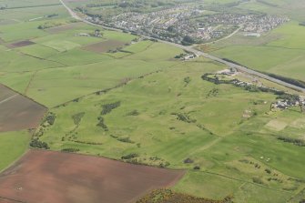 Oblique aerial view of East Abderdeenshire Golf Course, looking to the NE.