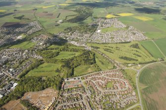 Oblique aerial view of McDonald Golf Course, looking to the W.