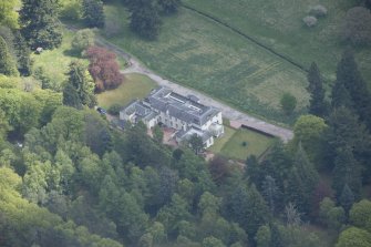 Oblique aerial view of Park House, looking to the ESE.