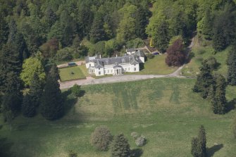 Oblique aerial view of Park House, looking to the NW.