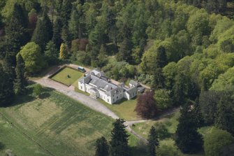 Oblique aerial view of Park House, looking to the WNW.