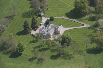 Oblique aerial view of Linton House, looking to the SSE.