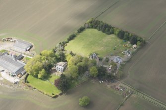 Oblique aerial view of Tillycairn House, looking to the WNW.