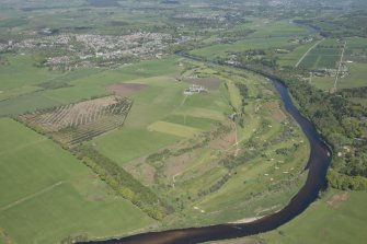 Oblique aerial view of Peterculter Golf Course, looking to the NE.