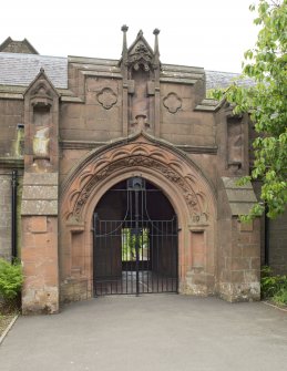 East entrance, view from east