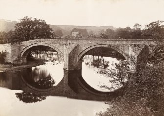 Stair Bridge from lade intake for the Water of Ayr Hone Works, Dalmore Mill. From family album of Mr K Montgomerie. Survey of Private Collection
