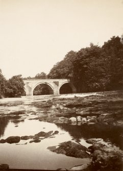 Stair Bridge from south east showing rebuilt lade. From family album of Mr K Montgomerie. Survey of Private Collection