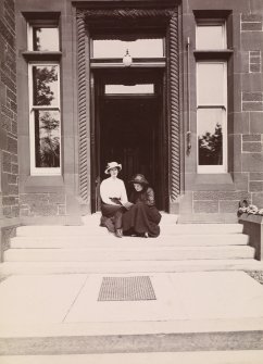 Dalmore House, main entrance. From family album of Mr K Montgomerie. Survey of Private Collection