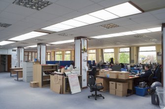 Interior. General view of Architects office in South wing.