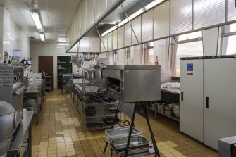 Interior. General view of Kitchen from South.