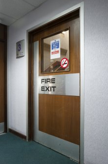 Interior. General view of Fire exit door.