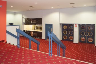 Interior. View looking across the entrance foyer of the theatre.