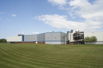 View from south east, looking north west to the rear elevation of the Magnum Centre.