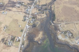 Oblique aerial view of Dunvegan, looking SE.