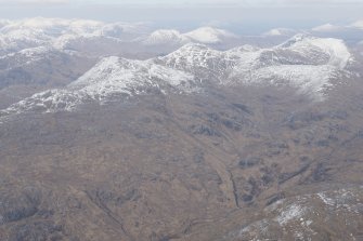 General oblique aerial view of the Five Sisters, Kintail, looking NE.