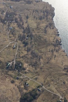 Oblique aerial view of Alligin, looking ESE.