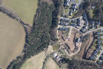 Oblique aerial view of Dingleton, Melrose, looking NE.