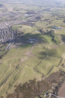 Oblique aerial view of Hawick, looking NE.