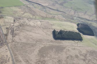 Oblique aerial view of Pennymuir, looking E.