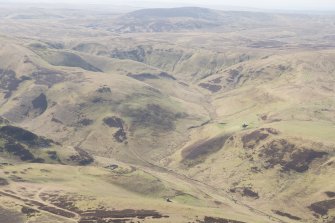 General oblique aerial view of Huntford Hill, Cheviot Hills, looking SSE.