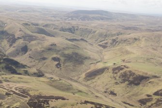 General oblique aerial view of Huntford Hill, Cheviot Hills, looking SSE.