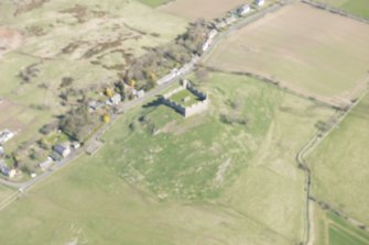 Oblique aerial view of Hume Tower, looking NNE.