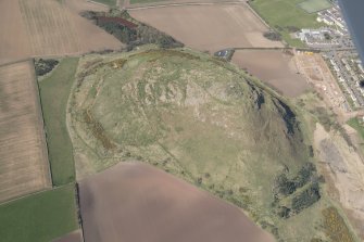 Oblique aerial view of North Berwick Law, looking N.