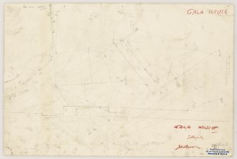 Plane-table survey of Old Gala House. Part plan. 
