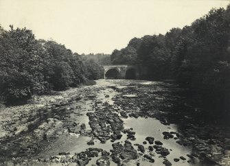 Stair Bridge and weir from west. From family album of Mr K Montgomerie. Survey of Private Collection